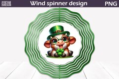 St Patricks Day Wind Spinner | St Patricks Cow Wind Spinner Product Image 1