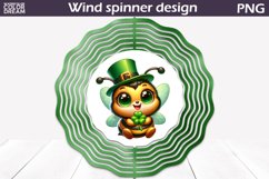 St Patricks Day Wind Spinner | St Patricks Bee Wind Spinner Product Image 1