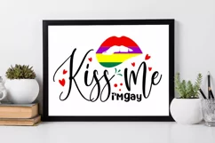 Kiss me im SVG, Gay SVG Design Product Image 2