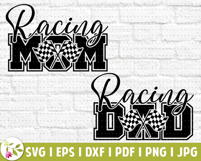 Racing Mom SVG, Racing Mom PNG, Kids Car Racing Flags Product Image 3