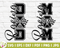Racing Mom SVG, Racing Mom PNG, Kids Car Racing Flags Product Image 4
