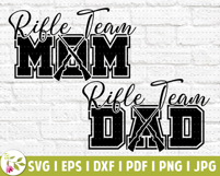 Rifle Team Mom SVG, Rifle Team Mom PNG, Kids Rifle Team Product Image 3