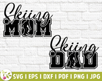 Skiing Mom SVG, Skiing Mom PNG, Kids Skiing Sport Bunny Hill Product Image 3