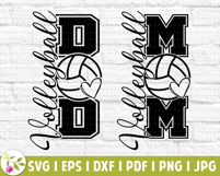 Volleyball Mom SVG, Volleyball Mom PNG, Kids Volleyball Game Product Image 4