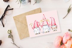 St valentines day watercolor gnomes sublimation png