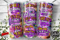 Mother&#039;s Day Tumbler Wrap PNG Mom Daily Affirmations tumbler Product Image 1