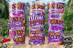 Mother&#039;s Day Tumbler Wrap PNG Mom Daily Affirmations tumbler Product Image 2