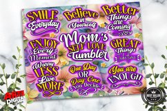 Mother&#039;s Day Tumbler Wrap PNG Mom Daily Affirmations tumbler Product Image 3