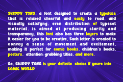 Skiddy Toons - Layered Comic Font Product Image 2