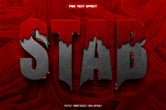 Stab 3D editable text effect Product Image 1