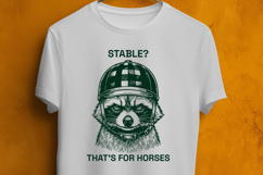 Funny Raccoon Equestrian SVG Horse Lover Design Product Image 3