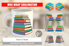 Mug Wrap Book Stack Product Image 1