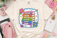 Stack of School Subject Books Clipart PNG for Students Product Image 2