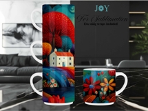 stackable mugs sublimation design