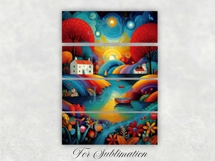 stackable mugs sublimation design