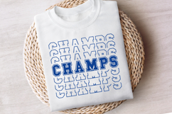 Stacked Varsity SVG Alphabet Product Image 2