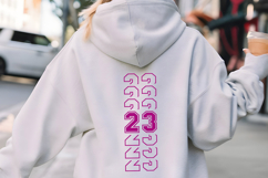 Stacked Varsity SVG Alphabet Product Image 3