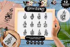 Stacked As Christmas Tree From Element Christmas Clipart Set Product Image 1