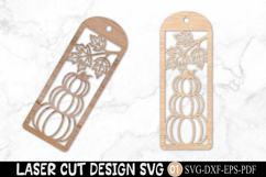 Stacked Pumpkin Bookmark SVG Laser Cut Product Image 2