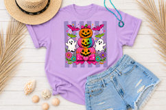 Stacked Pumpkin Halloween PNG, Pink Pastel Sublimation Product Image 3