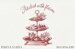 Italian Line Art Clipart | SVG & PNG |Mediterranean vibes Product Image 1
