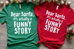 Dear Santa It's a Funny Story SVG | Christmas Holiday SVG Product Image 2