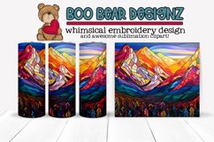 Stain Glass Wilderness Sublimation tumbler design Product Image 1