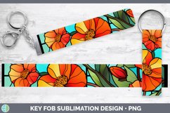 GorgeousStained Glass Key Fob design.