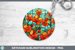 GorgeousStained Glass Keychain design.