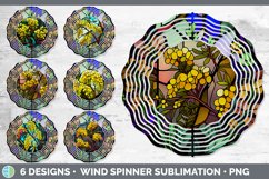 Bundle of six Floral Acacias Wind Spinner designs.
