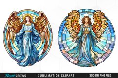 Stained Glass Angel Clipart Bundle Product Image 3