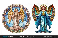 Stained Glass Angel Clipart Bundle Product Image 4