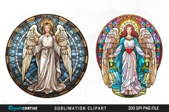Stained Glass Angel Clipart Bundle Product Image 2