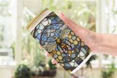 Stained Glass Bee Glass Can Wraps Product Image 2