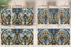 Stained Glass Bee Glass Can Wraps Product Image 4