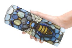 Stained Glass Bee | Tumbler Sublimation Wrap Product Image 6