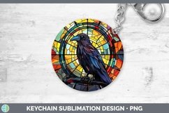GorgeousStained Glass Bird Keychain design.