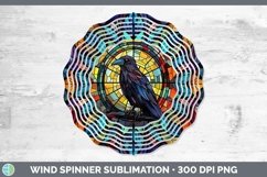 GorgeousStained Glass Bird Wind Spinner design.