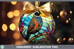 GorgeousStained Glass Bird Ornament design.