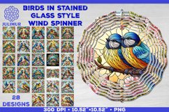 Summer Birds Wind Spinner Sublimation Template Bundle Product Image 1