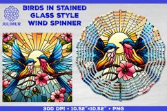 Summer Birds Wind Spinner Sublimation Template Bundle Product Image 5
