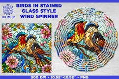 Summer Birds Wind Spinner Sublimation Template Product Image 1
