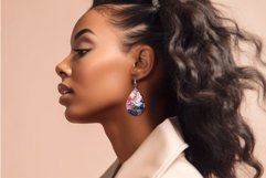 Stained Glass Butterfly Teardrop Earring Sublimation Bundle