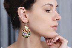 Stained Glass Butterfly Teardrop Earring Sublimation Bundle