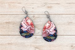 Stained Glass Butterfly Teardrop Earring Sublimation Bundle