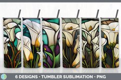 Bundle of six Floral Calla Lilies Tumbler designs.