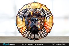 Stained Glass Cane Corso Dog Wind Spinner Sublimation PNG Product Image 1