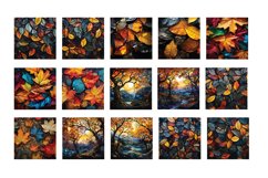 58 Fall Stained Glass Wind Spinner Sublimation Product Image 2