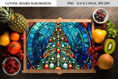 Stained Glass Christmas Tree|Cutting Board Sublimation Product Image 1