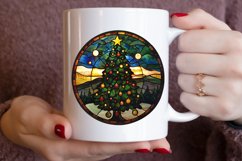Stained Glass Christmas Tree Clipart Bundle Product Image 4